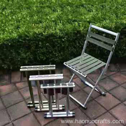 Folding stool portable chair outdoor fishing with backrest